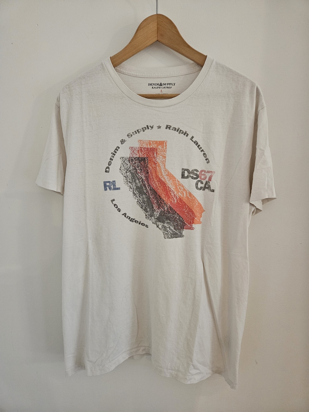 Denim & Supply Ralph Lauren Shirt Mens Large White DS67 California